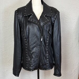 Harley Davidson Soft Studded Leather Biker Jacket